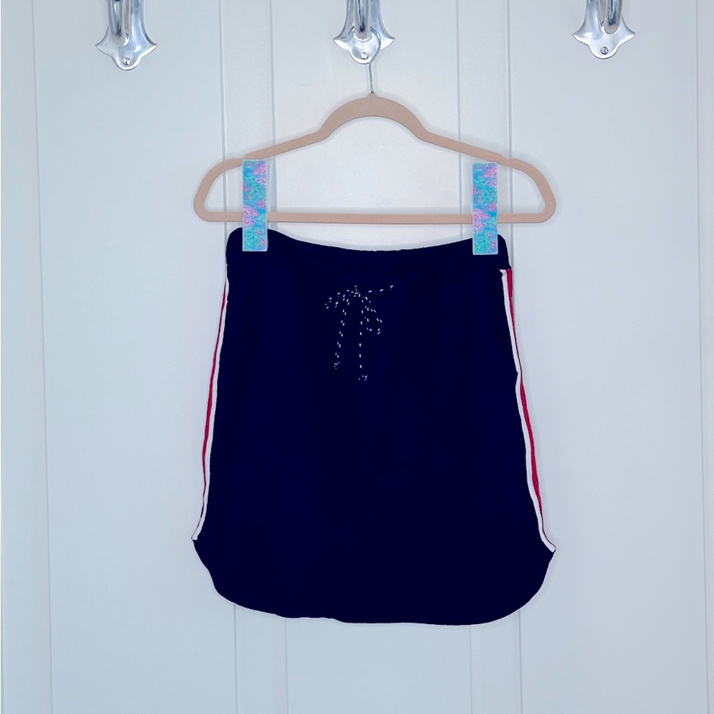SUNDRY Navy Skirt with Ties and pocket's Woman’s Size 2 (Size M)